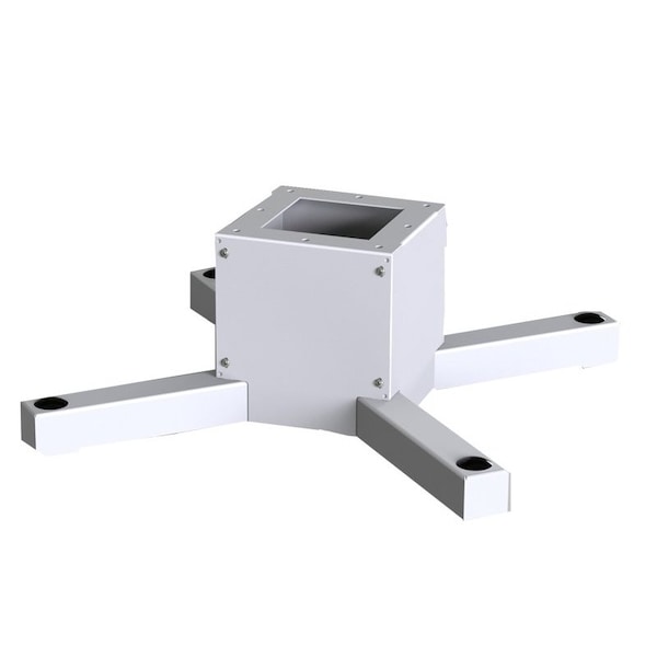 Pedestal Base, 8.63 in. H x 21-3/4 in. W x 21-3/4 in. L, Carbon Steel
